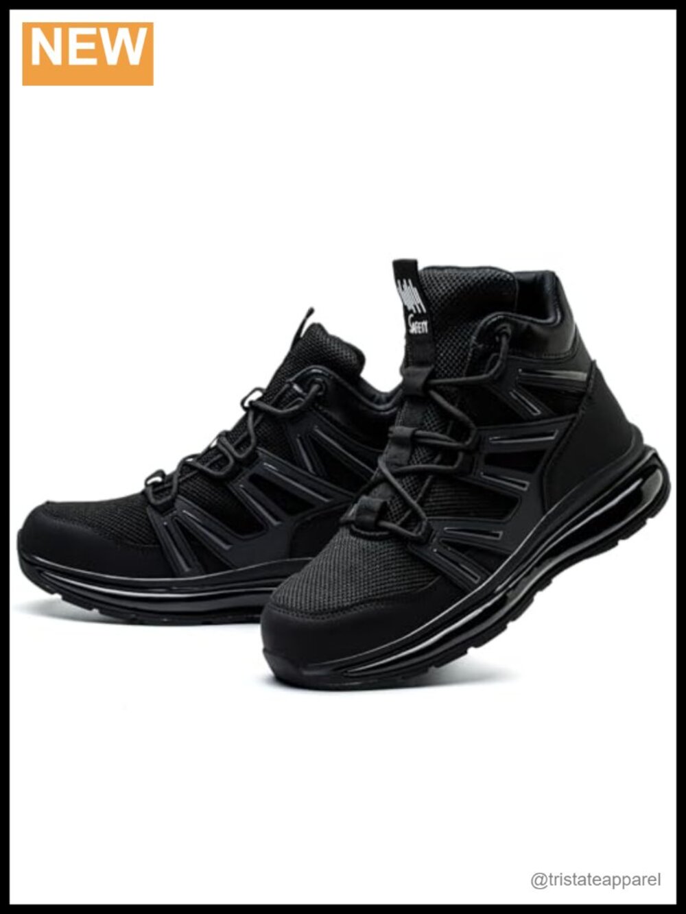 SYLPHID Men/Women Steel Toe Sneakers High Top Work Safety Shoe Air Cushion